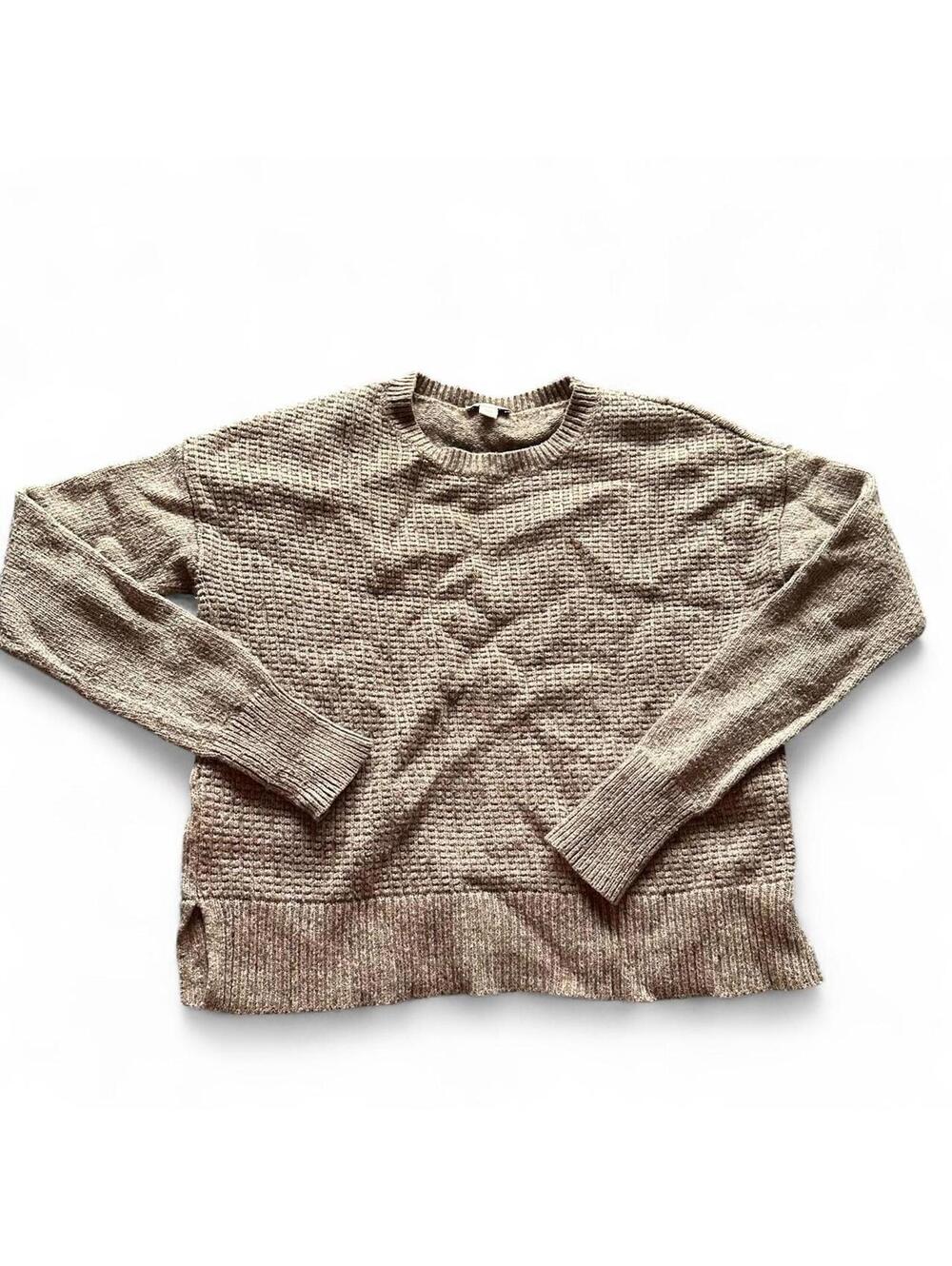 Gap Textured Waffle Knit Crewneck Sweater - Size S